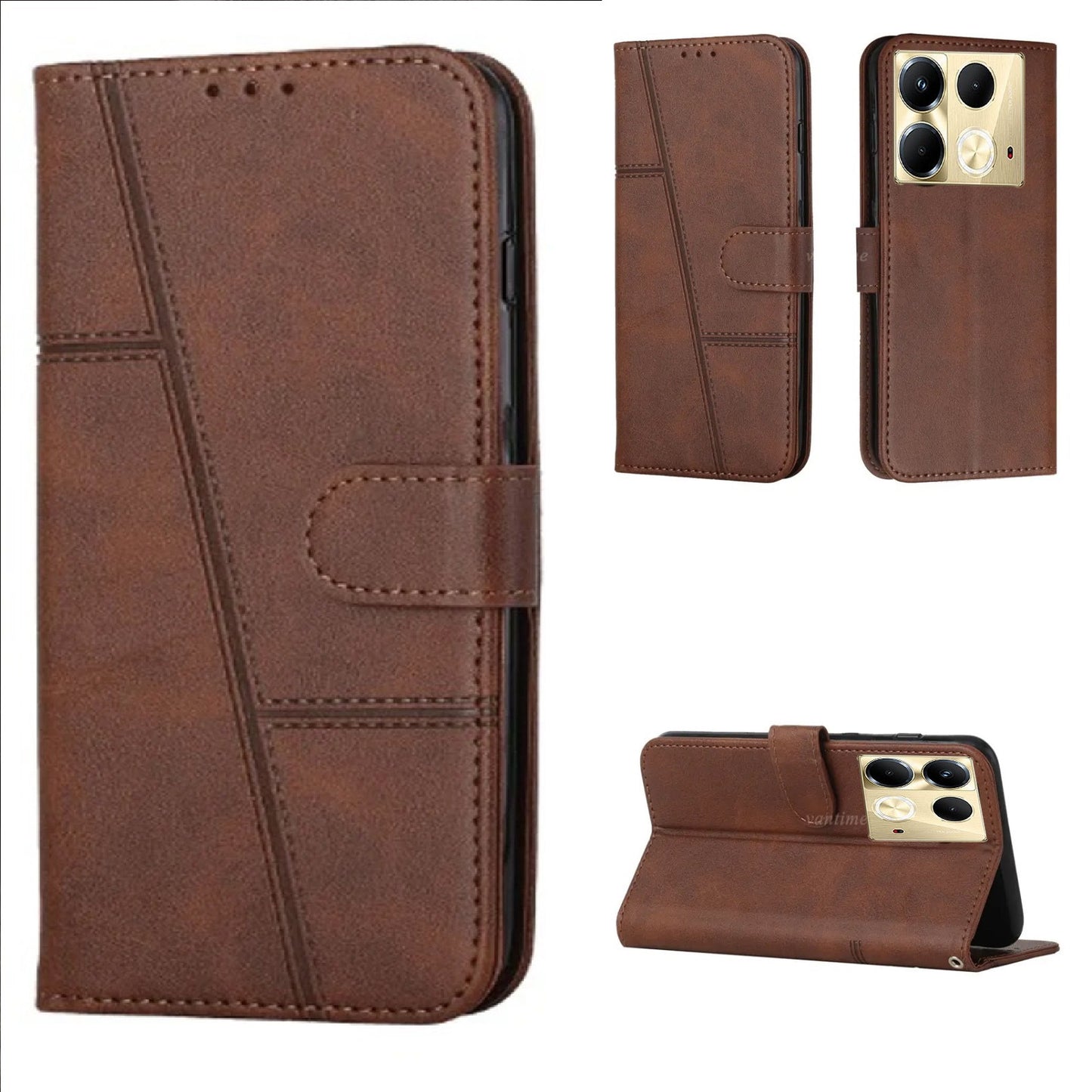 [FREE SHIPPING] BOOKLET LEATHER CASE FOR INFININIX NOTE 40 4G