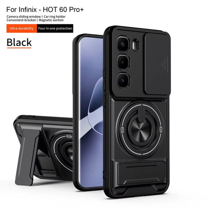 (Free Shipping ) Camera Guard Kickstand Case for Infinix Hot 60 pro Plus