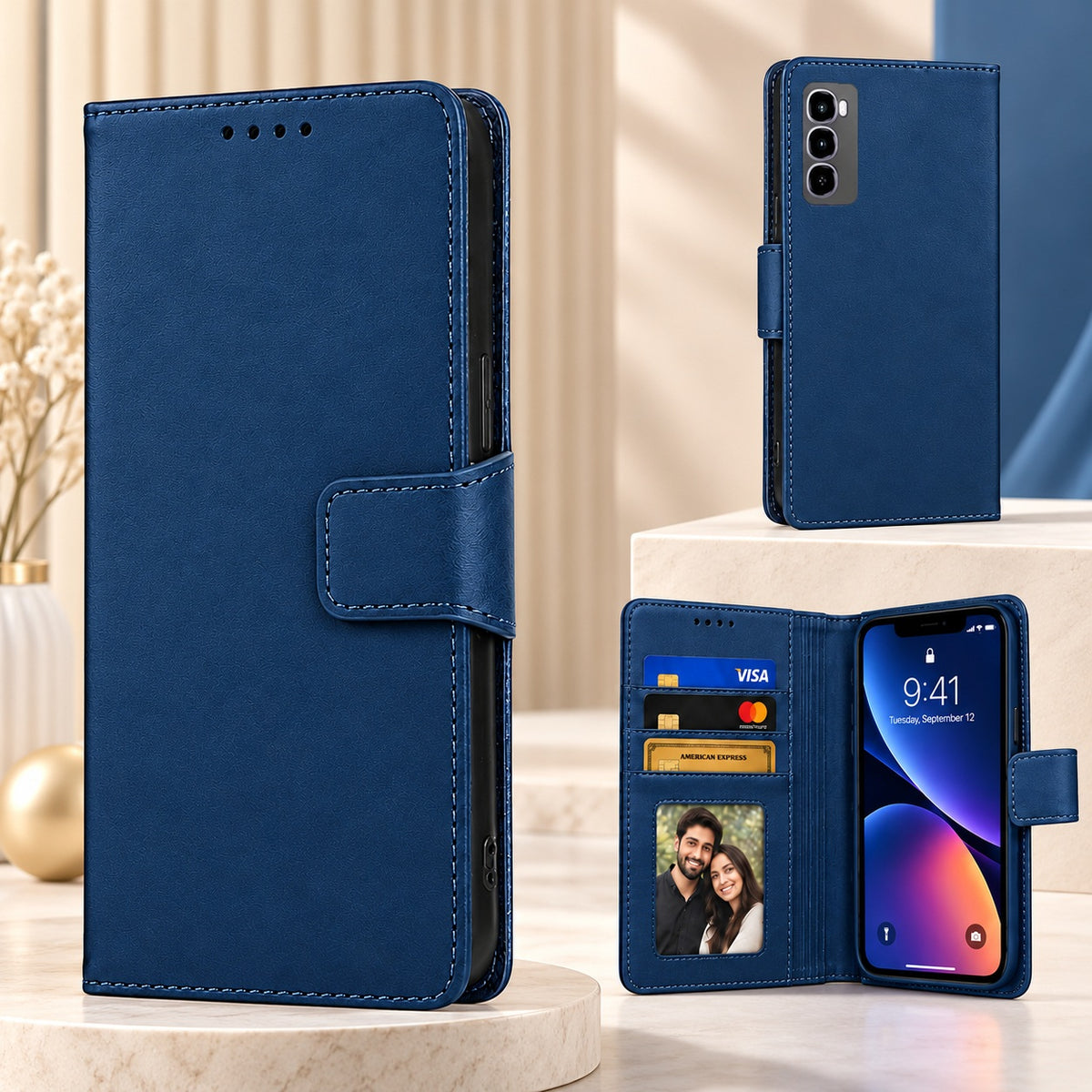 [FREE SHIPPING] FLIP LEATHER CASE FOR ITEL CITY 100