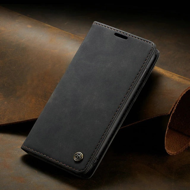 [FREE SHIPPING] CaseMe Retro Leather Case for Samsung A51 Book Style Flip Wallet Magnetic Cover Card Slots Case for Samsung A51