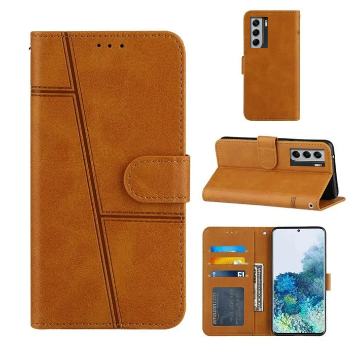 [FREE SHIPPING] RETRO BOOKLET PU LEATHER WALLET CASE FOR TECNO CAMON 40/CAMON 40 PRO
