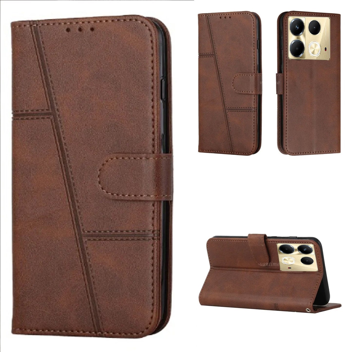 [FREE SHIPPING] BOOKLET LEATHER CASE FOR INFINIX NOTE 40 PRO