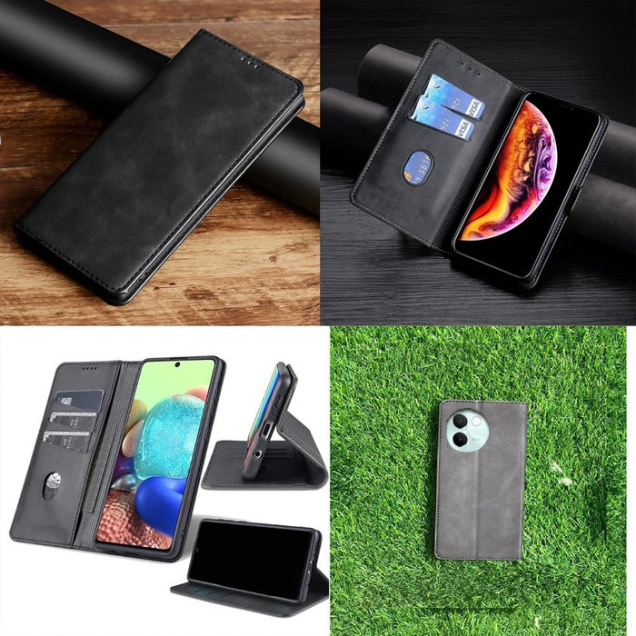 [FREE SHIPPING] Luxury Retro Stand Flip Leather Case For Vivo V30e