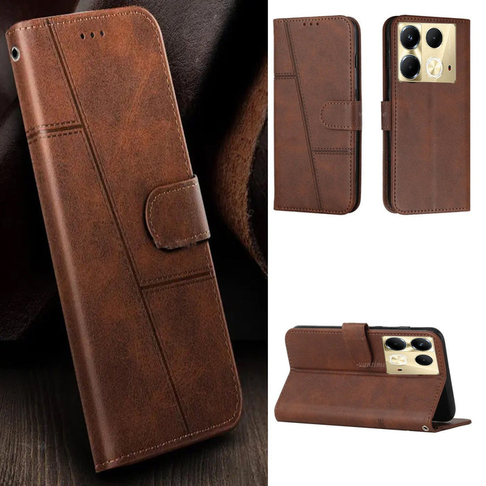 [FREE SHIPPING] BOOKLET LEATHER CASE FOR INFINIX NOTE 40 PRO