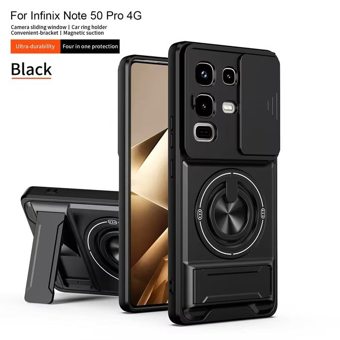 (Free Shipping ) Camera Guard Kickstand Case for Infinix Note 50 / Note 50 pro
