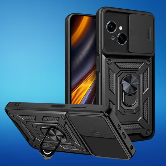 FREE SHIPPING] ARMOR SHOCKPROOF (WITH RING HOLDER) FULL PROTECTION CASE FOR TECNO SPARK GO 1