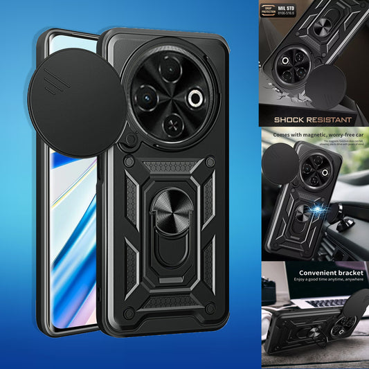 [FREE SHIPPING] ARMOR SHOCKPROOF (WITH RING HOLDER) FULL PROTECTION CASE FOR TECNO SPARK 30C