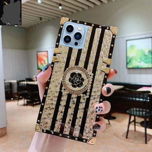 [ FREE SHIPPING] DIAMOND FASHION CASE WITH RING HOLDER FOR IPHONE 13 PRO MAX