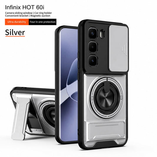 [FREE SHIPPING]CAMERA GUARD KICKSTAND CASE FOR INFINIX HOT 60 / HOT 60I