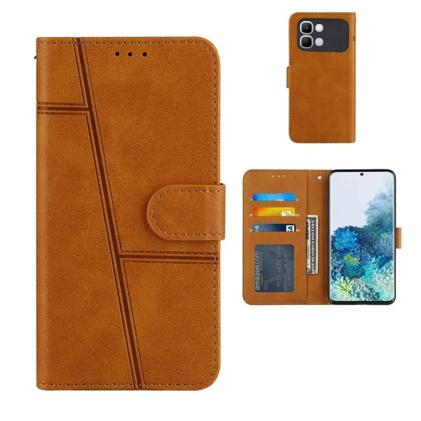[FREE SHIPPING] BOOKLET LEATHER CASE FOR INFINIX SMART 20