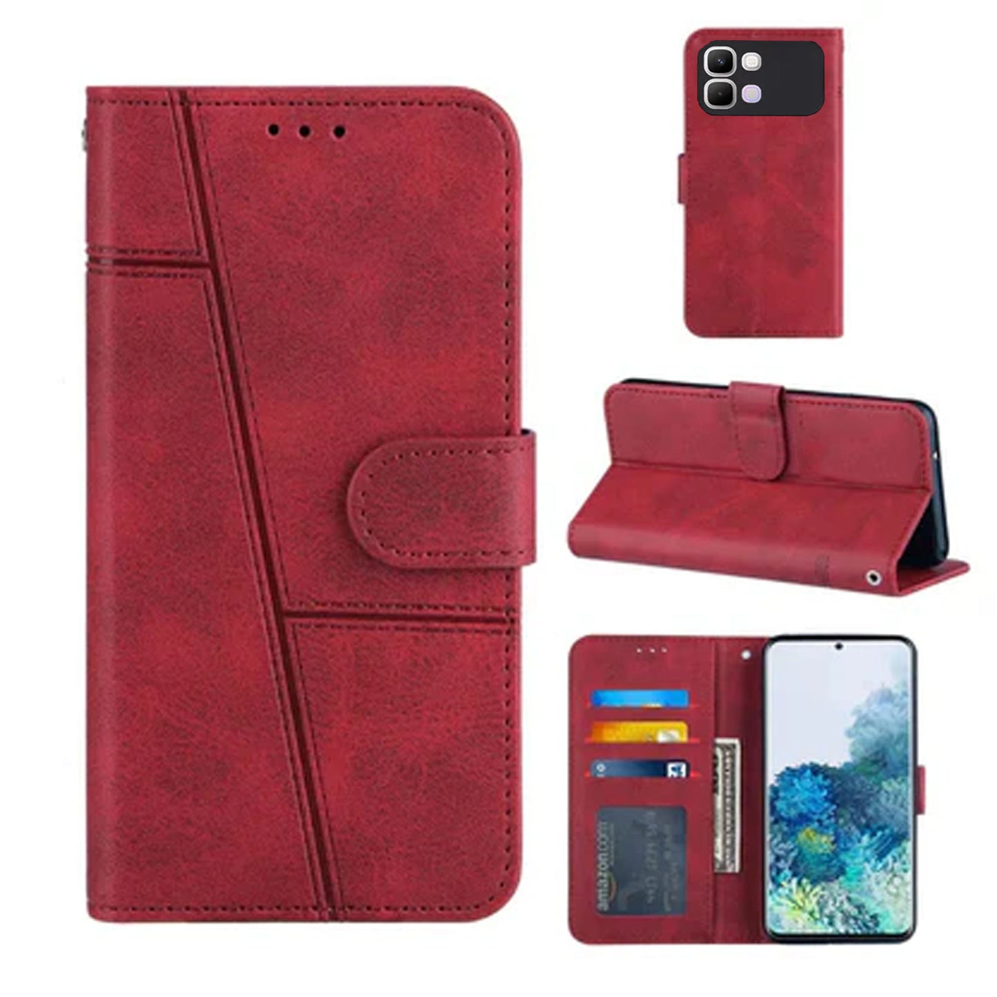 [FREE SHIPPING] BOOKLET LEATHER CASE FOR INFINIX NOTE 60