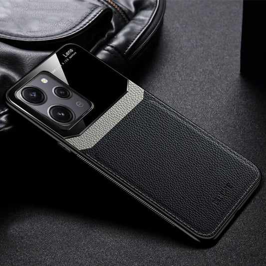 [ FREE SHIPPING] Luxury Slim Leather Case Lens Shockproof BackCover For Redmi 12