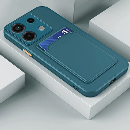 [FREE SHIPPING] CARD SLOT SHOCKPROOF CASE FOR Redmi NOTE 13 Pro