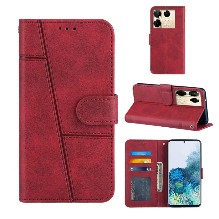 [FREE SHIPPING] BOOKLET LEATHER CASE FOR INFINIX NOTE 40 PRO