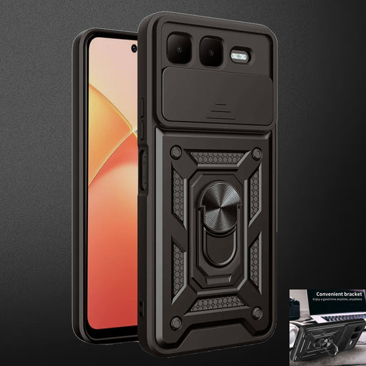 [FREE SHIPPING] ARMOR RING HOLDER CAMERA PROTECTION CASE FOR INFINIX SMART 10 PLUS