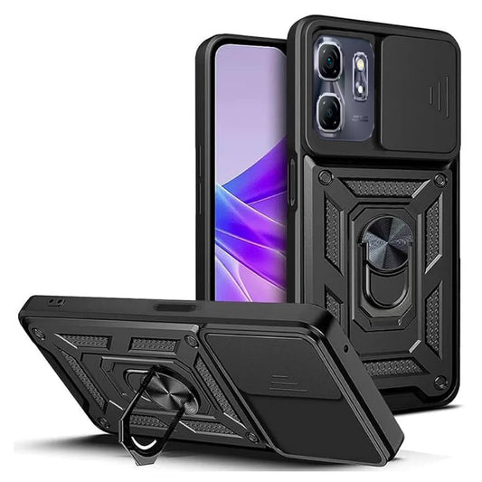 [FREE SHIPPING] ARMOR RING CASE FOR Infinix Hot 50i/Smart 9