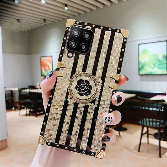 [ FREE SHIPPING] DIAMOND FASHION CASE WITH RING HOLDER FOR SAMSUNG A42