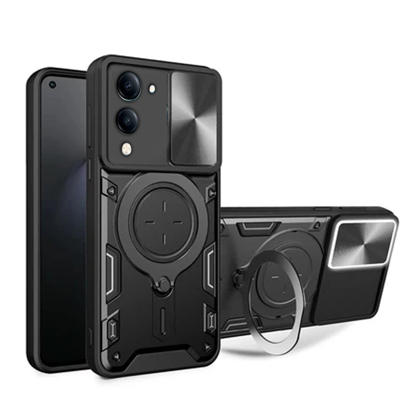 FREE SHIPPING] METAL RING CASE FOR VIVO Y04