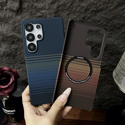 [FREE SHIPPING] WOVEN THIN MAGSAFE CARBON FIBER CASE FOR SAMSUNG S23 ULTRA