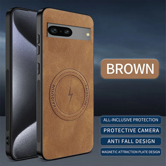 [FREE SHIPPING] SLIM MAGSAFE LEATHER CASE FOR GOOGLE PIXEL 7A