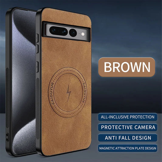 [FREE SHIPPING] SLIM MAGSAFE LEATHER CASE FOR GOOGLE PIXEL 7