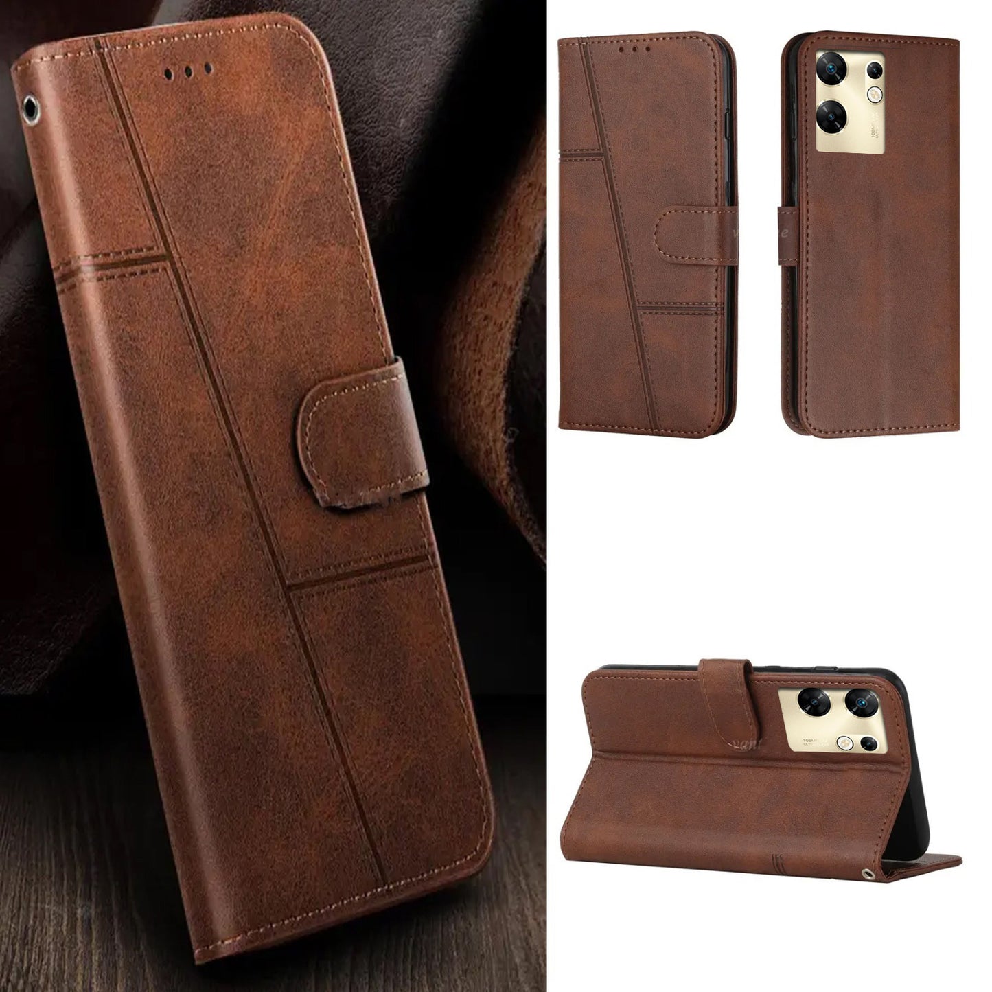 [FREE SHIPPING] BOOKLET LEATHER CASE FOR INFINIX ZERO 30