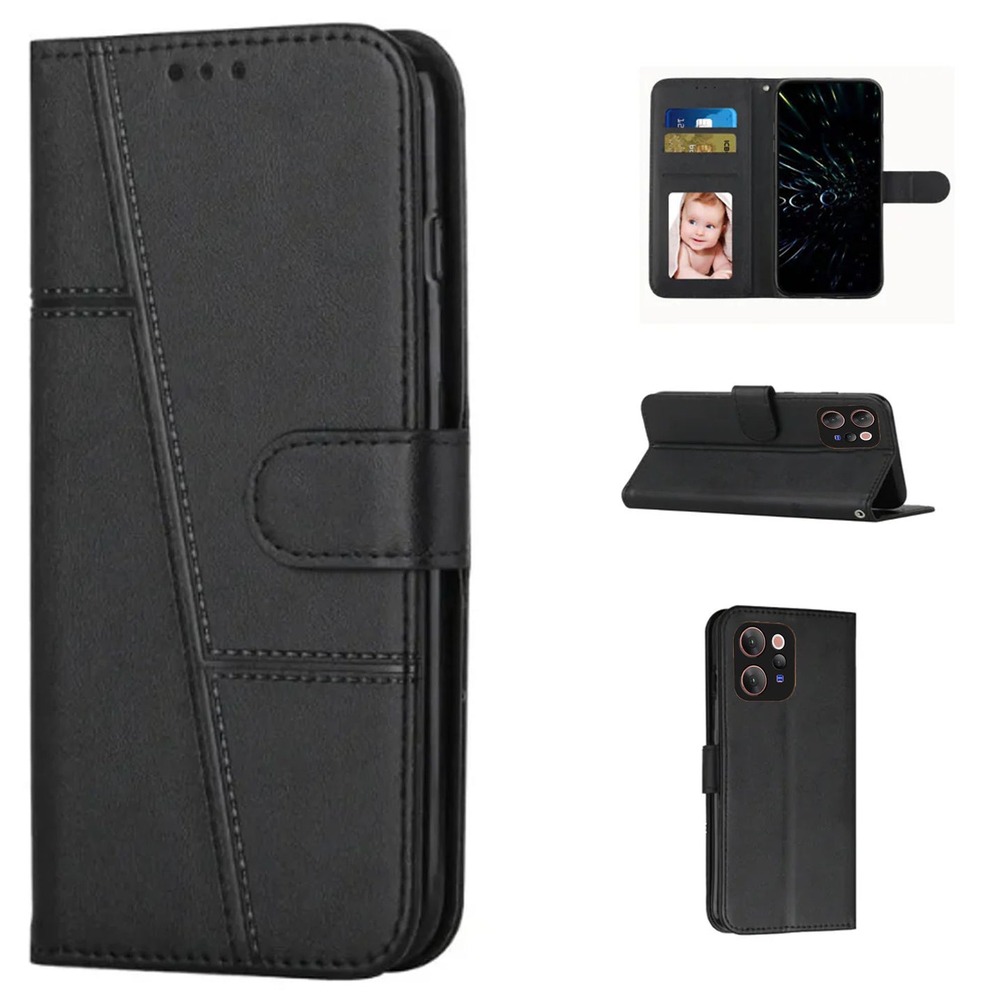 [FREE SHIPPING] BOOKLET LEATHER CASE FOR VIVO V70