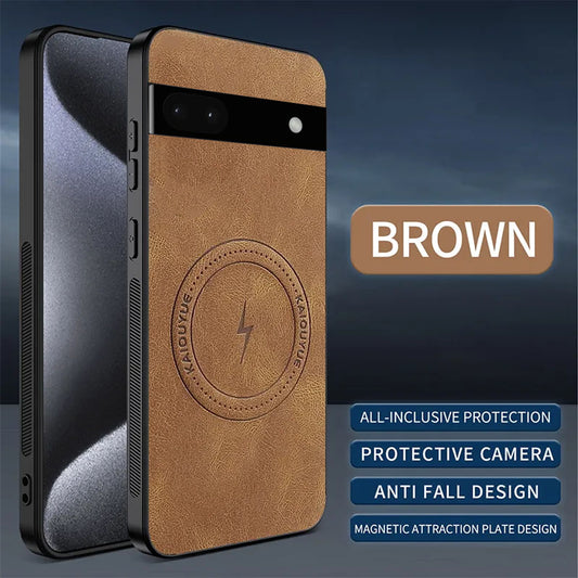 [FREE SHIPPING] SLIM MAGSAFE LEATHER CASE FOR GOOGLE PIXEL 6