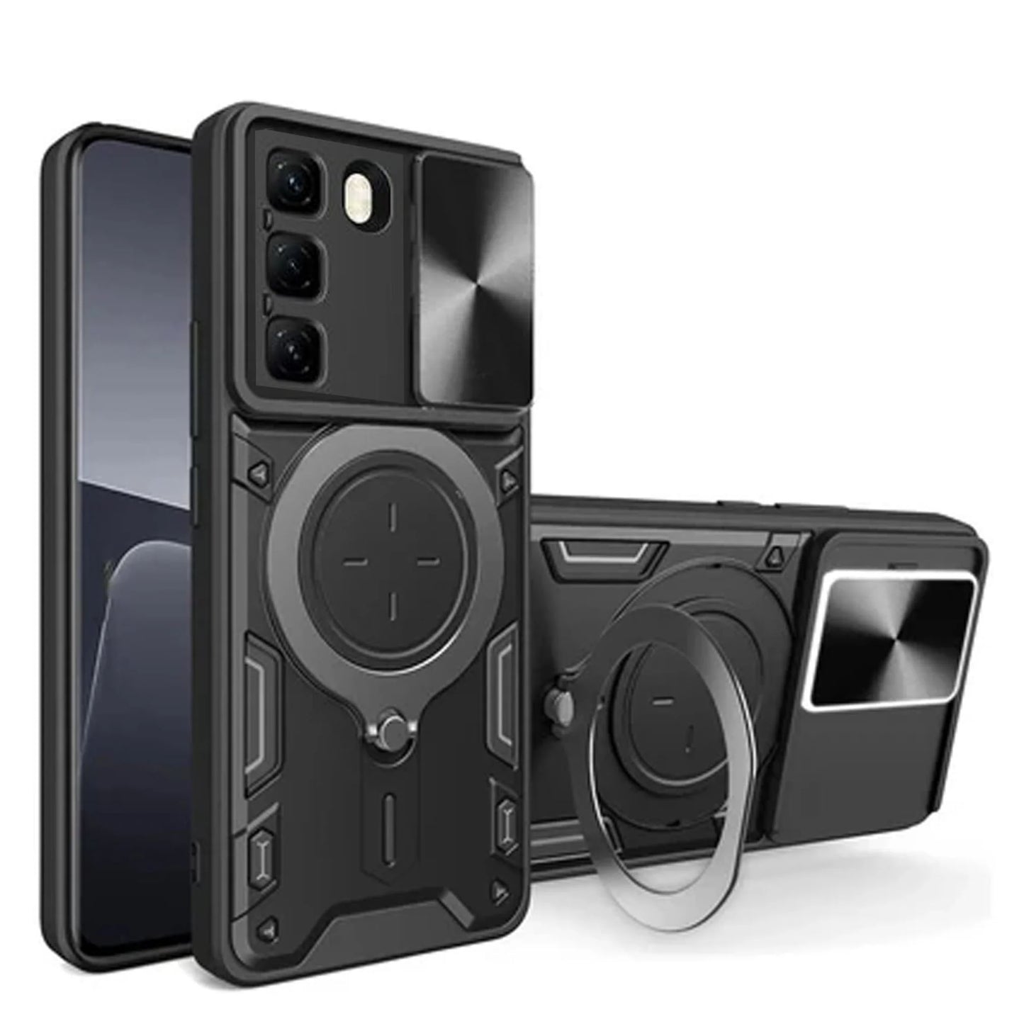 [FREE SHIPPING] METAL RING CASE FOR INFINIX HOT 60/60i