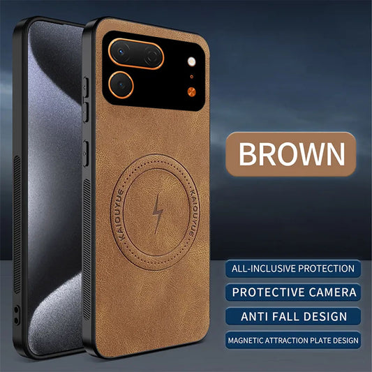 [FREE SHIPPING] SLIM MAGSAFE LEATHER CASE FOR TECNO SPARK 50 PRO