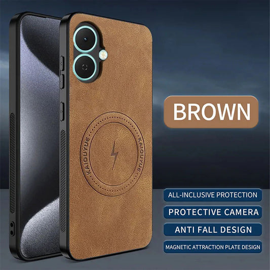 [FREE SHIPPING] SLIM MAGSAFE LEATHER CASE FOR INFINIX SMART 10