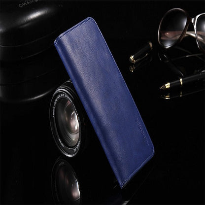 [ FREE SHIPPING] long leather wallet for money and card holding mobile pouch