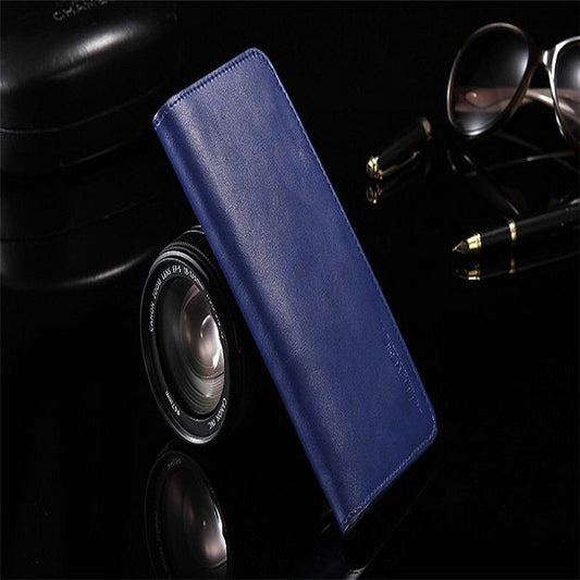 [ FREE SHIPPING] long leather wallet for money and card holding mobile pouch