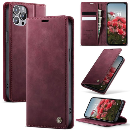 [ FREE SHIPPING]  CaseMe Retro Leather Case For Iphone 12 Pro Max Book Style Flip Wallet Magnetic Cover Card Slots Case For Iphone 12 Pro Max