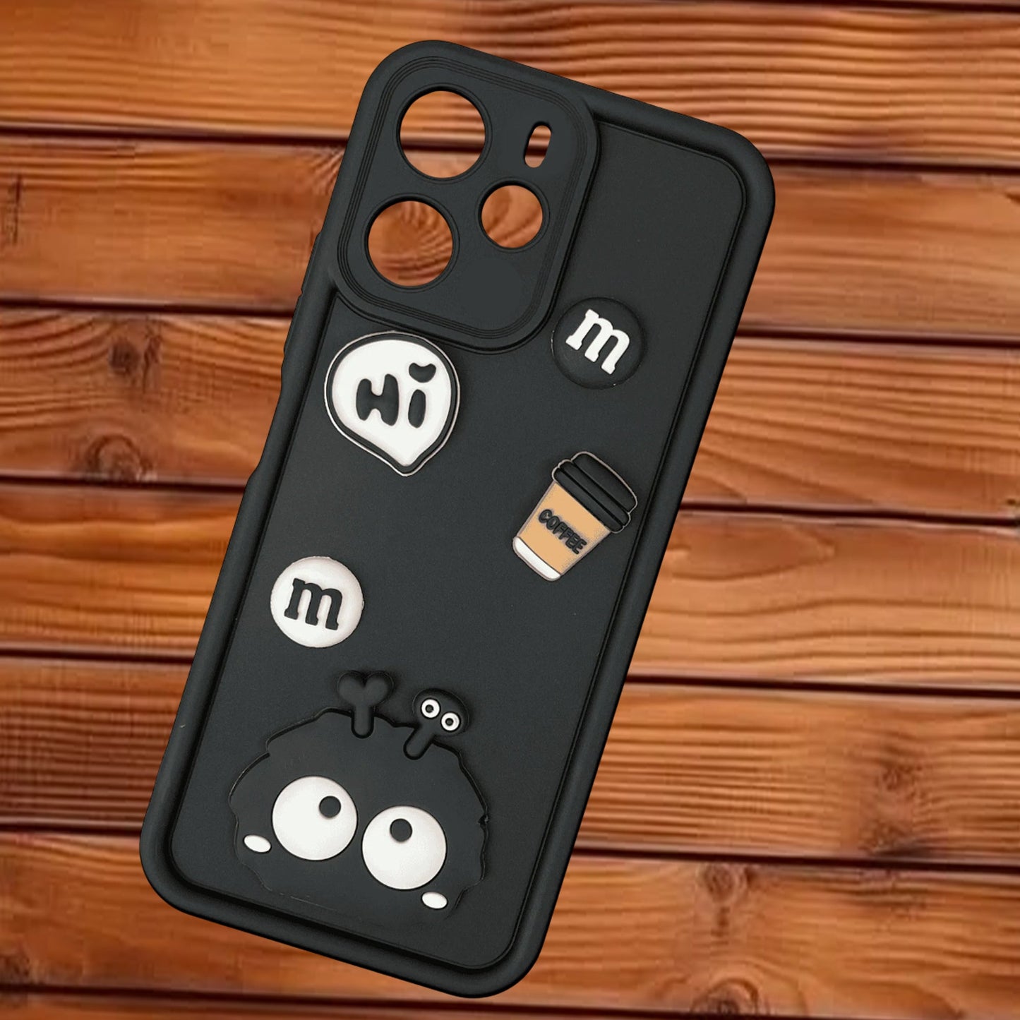 FREE SHIPPING] 3D Briquette m&m icons Liquid silicon Case for  Redmi Note 14