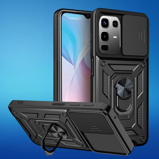 FREE SHIPPING] ARMOR SHOCKPROOF (WITH RING HOLDER) FULL PROTECTION CASE FOR INFINIX NOTE 50