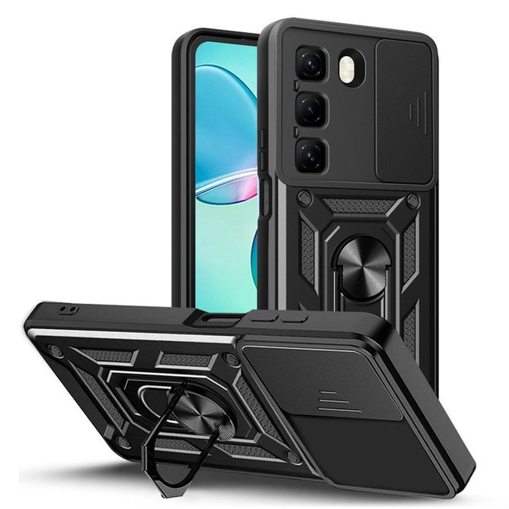 [FREE SHIPPING] ARMOR SHOCKPROOF (WITH RING HOLDER) FULL PROTECTION CASE INFINIX HOT 50 PRO PLUS