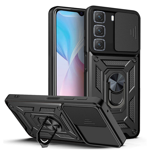 [FREE SHIPPING] ARMOR RING CASE FOR INFINIX HOT 50 PRO