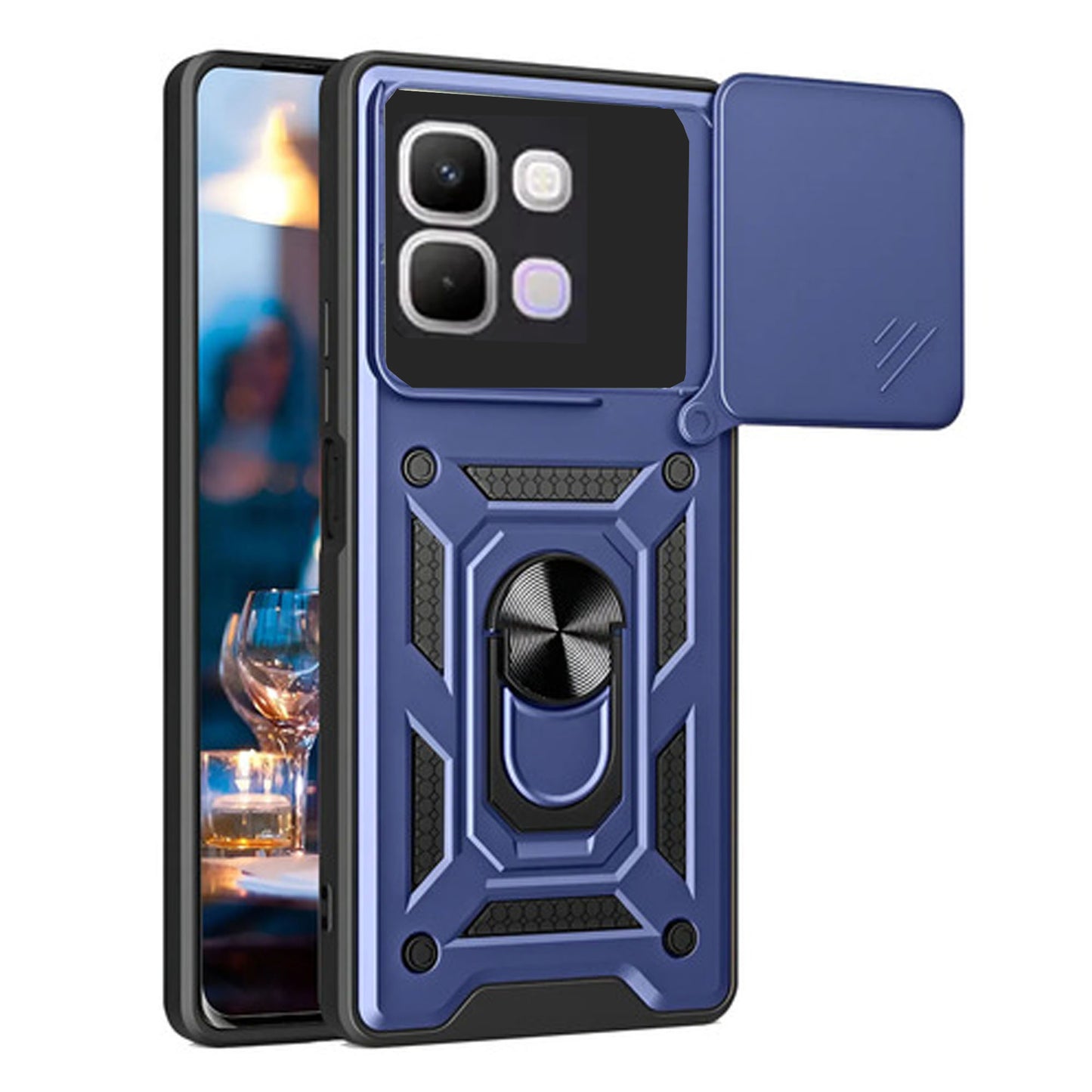 [FREE SHIPPING] ARMOR RING CASE FOR INFINIX NOTE 60 PRO