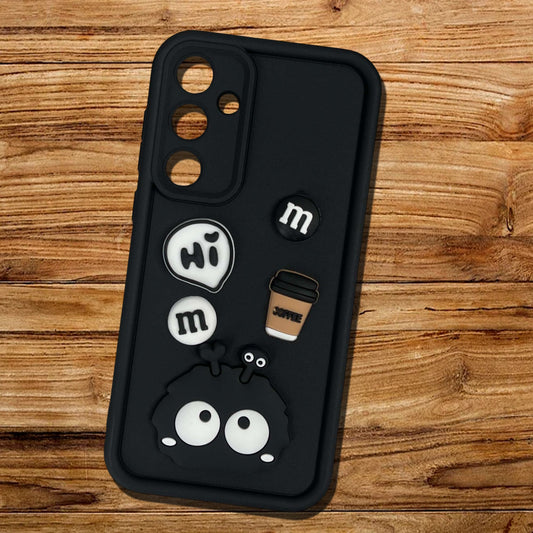 [FREE SHIPPING] 3D Briquette m&m icons Liquid silicon Case for Samsung A56