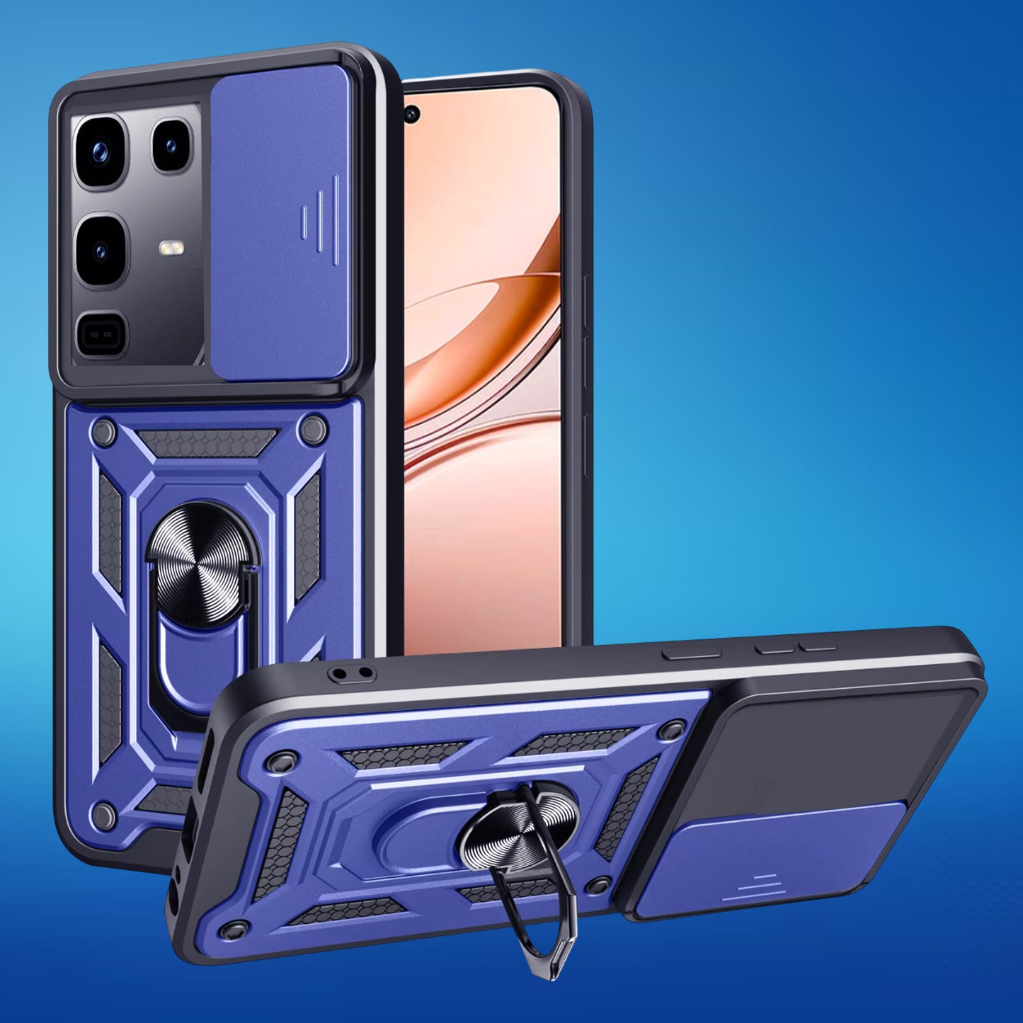 FREE SHIPPING] ARMOR SHOCKPROOF (WITH RING HOLDER) FULL PROTECTION CASE FOR INFINIX NOTE 50 / INFINIX NOTE 50 PRO