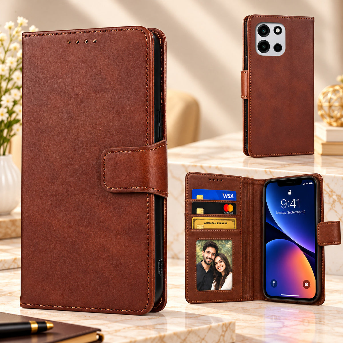 [FREE SHIPPING] FLIP LEATHER CASE FOR ONEPLUS NORD 6/NORD CE 6/TURBO 6/TURBO 6V