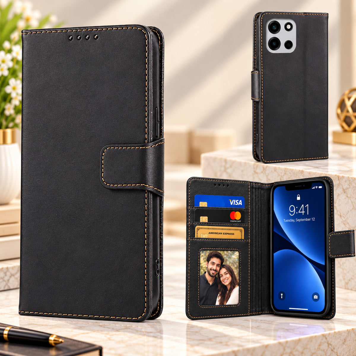 [FREE SHIPPING] FLIP LEATHER CASE FOR ONEPLUS NORD 6/NORD CE 6/TURBO 6/TURBO 6V