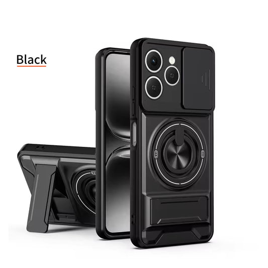 [FREE SHIPPING]CAMERA GUARD KICKSTAND CASE FOR ZTE NUBIA A36 / BLADE A76