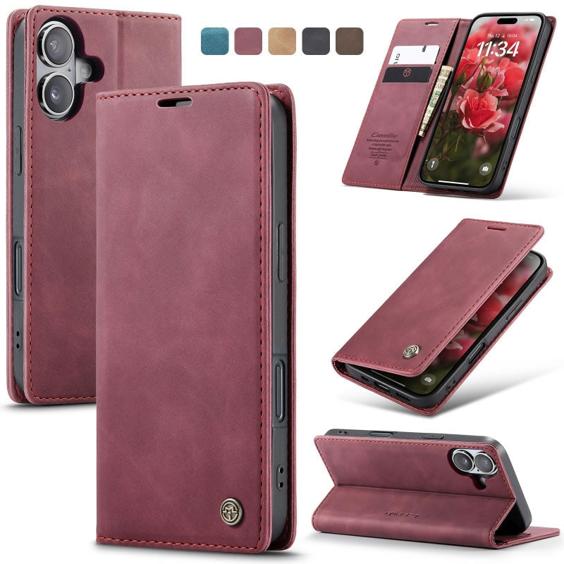 [FREE SHIPPING] CASEME RETRO FLIP LEATHER WALLET CASE FOR IPHONE 17