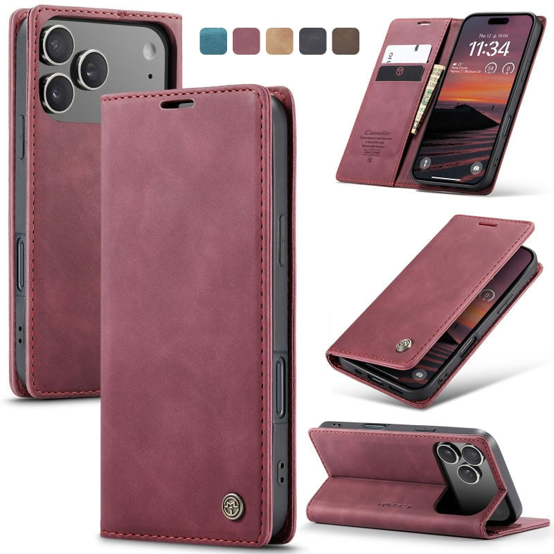 [FREE SHIPPING] CASEME RETRO FLIP LEATHER CASE FOR IPHONE 17 PRO