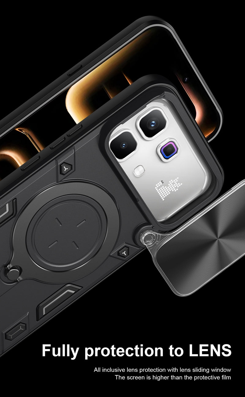 [FREE SHIPPING] METAL RING CASE FOR INFINIX NOTE 60/NOTE 60 PRO