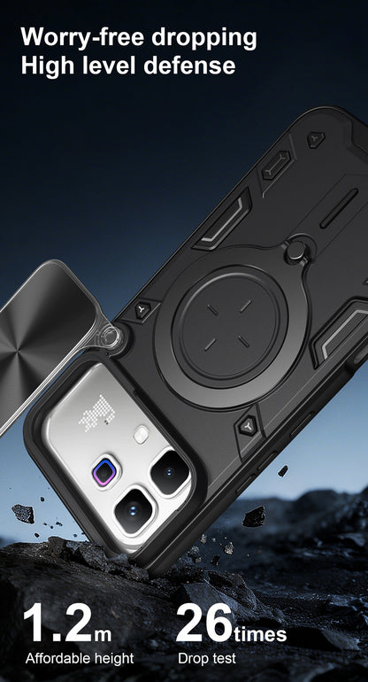 [FREE SHIPPING] METAL RING CASE FOR INFINIX NOTE 60/NOTE 60 PRO