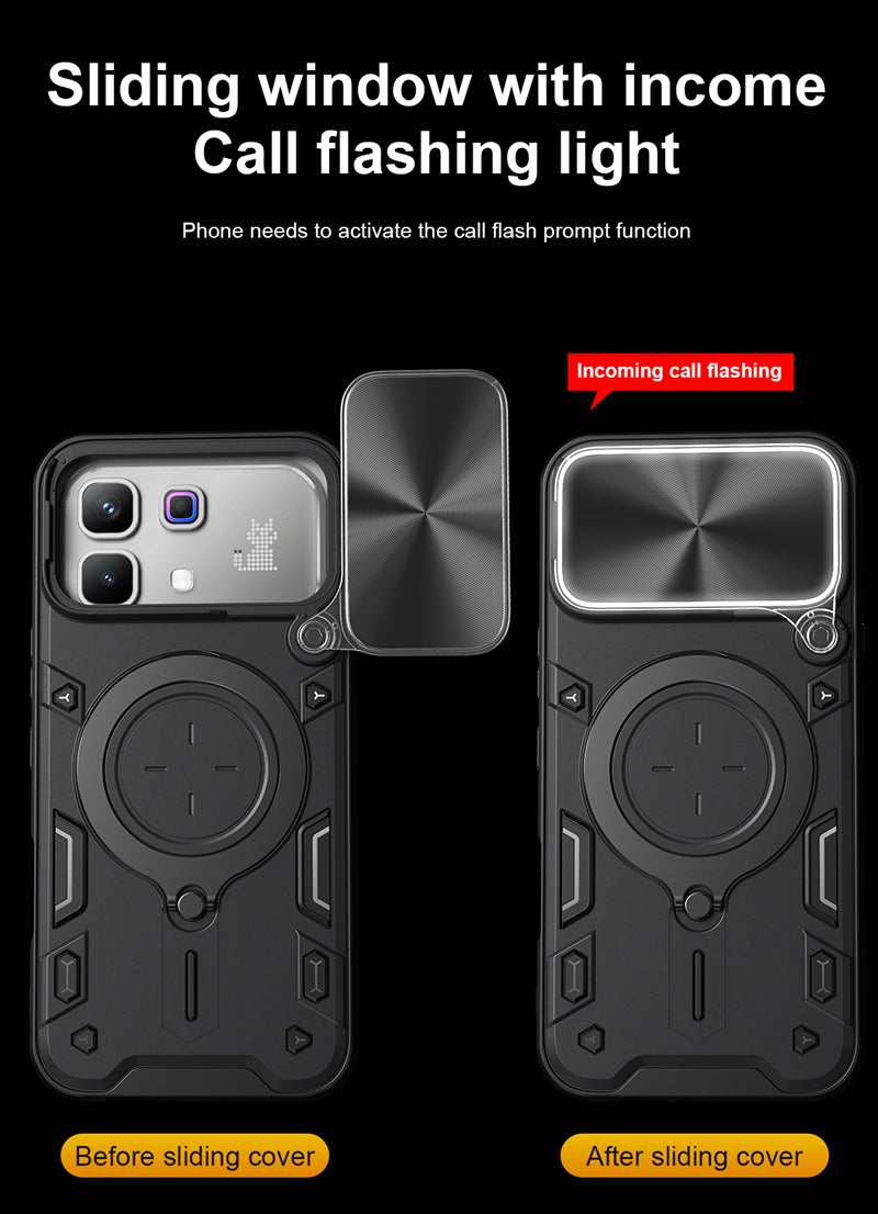 [FREE SHIPPING] METAL RING CASE FOR INFINIX NOTE 60/NOTE 60 PRO